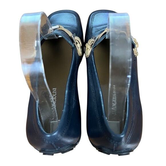 Enzo Angiolini Helene Womens Navy Square Toe Preppy Acedemia Flats Shoes 7 - Picture 10 of 16